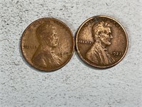 1923 and 1923S Lincoln wheat cents