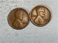 1924 and 1924S Lincoln wheat cents