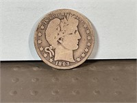 1893O Barber half dollar