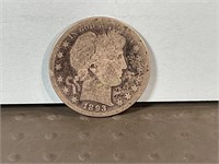 1893S Barber half dollar