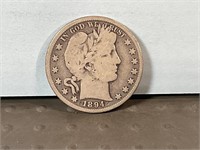 1894 Barber half dollar