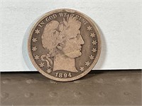 1894O Barber half dollar