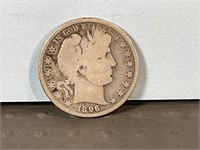 1896 Barber half dollar