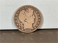 1896O Barber half dollar