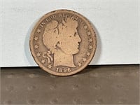 1896S Barber half dollar