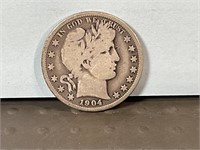 1904 Barber half dollar