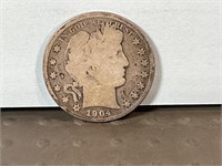 1904O Barber half dollar