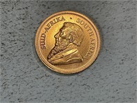 2023 1/10 ounce gold Krugerrand, .9167 purity