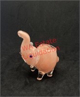Glass pipe pink elephant (living room)