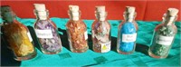 6 Variety Pack Apothocary jars of Natural Minerals