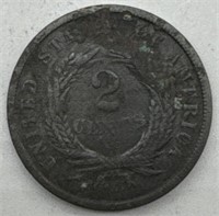 (LJ) 1864 Two Cent Piece