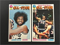 1976 Topps George McGinnis & James Silas All-Stars