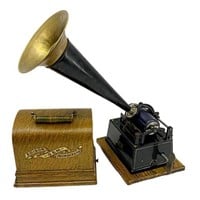 Edison Gem Key Wind Phonograph c.1900