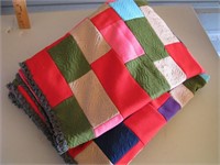 Handstitched double-knit quilt-clean