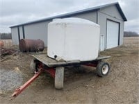 1550 gal water tank on 10' wagon