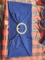 50 blue chair spandex sashes