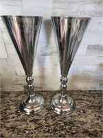 Pair of silver Wedding Vases