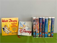 Disney VHS Tapes and First Edition Disney Books