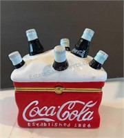 COCA COLA COOLER BOX WINGED LID 5” x 3” x 5-1/2”