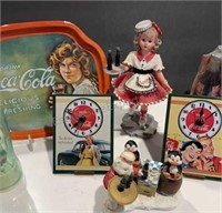 PAIR OF COCA COLA MATCHBOX CLOCKS 4" x 3", COCA