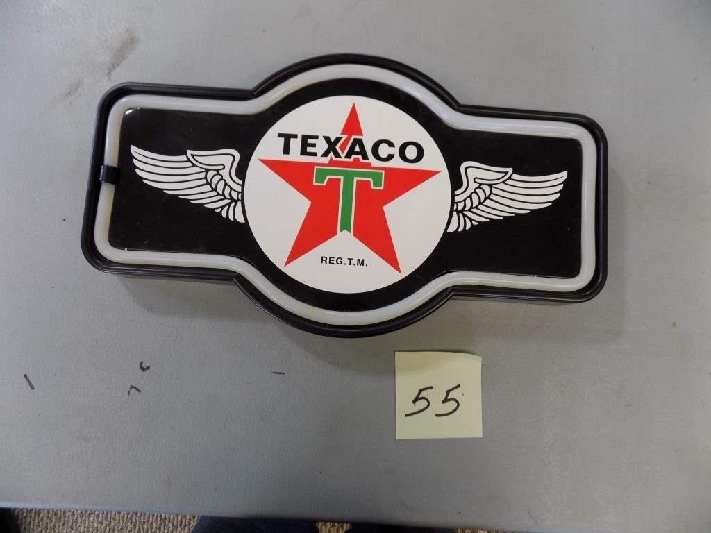 LED Texaco Sign - Battery Operated