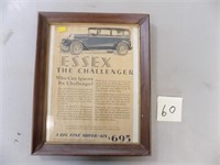Essex Framed Advertisement