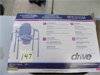 DRIVE Folding Steel Commode