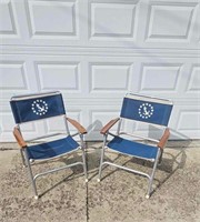 VTG PAIR OF BOAT/DOCK CHAIRS