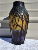 Daum Nancy Marked Cameo Art Glass Vase