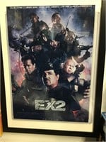 AUTOGRAPHED STALLONE EXPANDABLE POSTER FRAMED