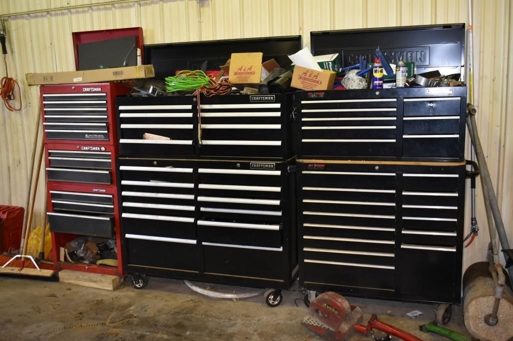 3 Craftsman Tool Chests - Hundreds of Tools