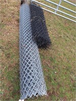 (3) Partial Rolls Chain Link Fence