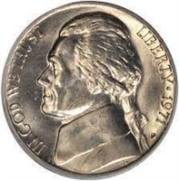 1971-S US Nickel 5 Cents Coin Graded PR70