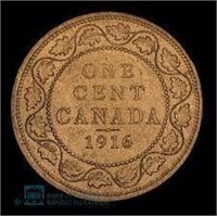 1916 Canadian Penny 1 Cent - No Mint Mark