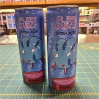Two Rick and Morty Fleeb Juice Energy Drinks