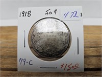 1918 50 CENT COIN