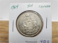 1964 50 CENT COIN AU