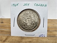 1965 50 CENT COIN AU-UNC