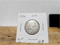1956 25 CENT COIN SSILVER