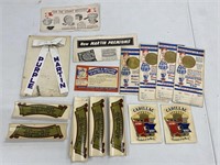 Group of Vintage Stickers & Advertising
