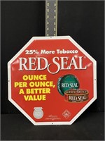 Red Seal Tobacco Advertising Sign
