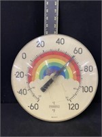 Vintage Springfield Rainbow Plastic Thermometer