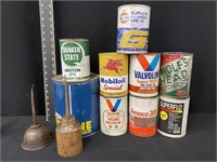 Group of Vintage Oil Cans and Oilers