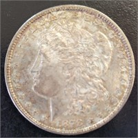 US Silver Coin 1878-S Morgan Silver Dollar, Circul