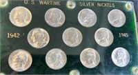 US Coins Silver Wartime Jefferson Nickel Collectio