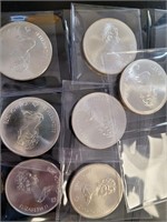 Canada Silver Coins 7 $10 Queen Elizabeth II 1976