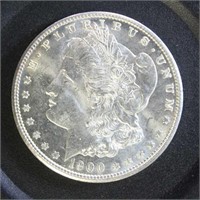 US Coins 1900 Morgan Silver Dollar BU