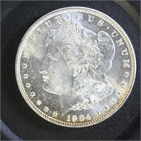 US Coins 1904-O Morgan Silver Dollar BU