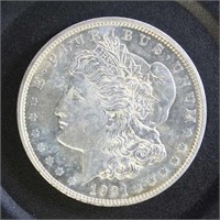 US Coins 1921-D Morgan Silver Dollar BU