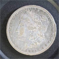 US Coins 1882-CC Morgan Silver Dollar, circulated